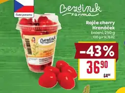 Billa Rajče cherry Hranáček nabídka