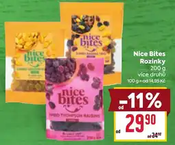 Billa Nice Bites Rozinky nabídka