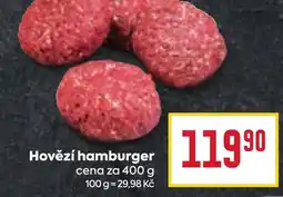 Billa Hovězí hamburger nabídka