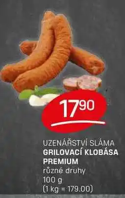 Flop GRILOVACÍ KLOBÁSA PREMIUM různé druhy 100g nabídka