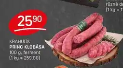 Flop PRINC KLOBÁSA 100 g, ferment nabídka
