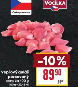 Billa Vepřový guláš porcovaný nabídka