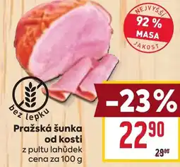 Billa Pražská šunka od kosti nabídka