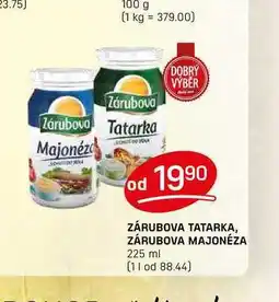Flop ZÁRUBOVA TATARKA, ZÁRUBOVA MAJONÉZA 225 ml nabídka
