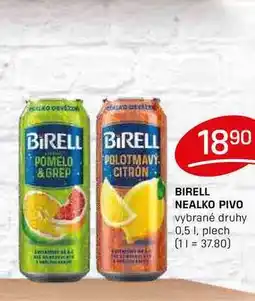 Flop BIRELL NEALKO PIVO vybrané druhy 0,5 1, plech nabídka