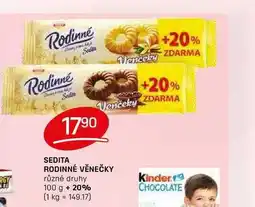 Flop SEDITA RODINNÉ VĚNEČKY různé druhy 100g nabídka