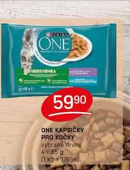 Flop ONE KAPSIČKY PRO KOČKY vybrané druhy 4x85g nabídka