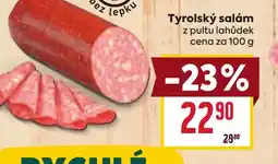 Billa Tyrolský salám nabídka