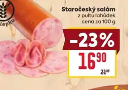 Billa Staročeský salám nabídka