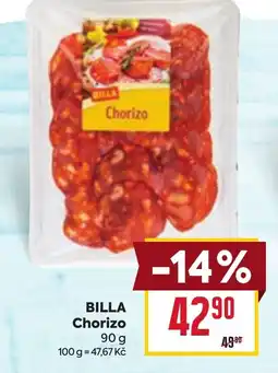Billa BILLA Chorizo nabídka