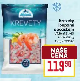 Billa Krevety loupané s ocáskem nabídka
