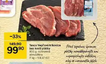 Tesco Vepřová krkovice bez kost plátky nabídka