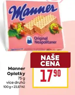 Billa Manner Oplatky nabídka