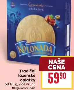 Billa Tradiční lázeňské oplatky nabídka