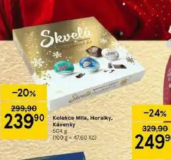 Tesco Kolekce mila, horalky, kávenky nabídka