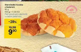 Tesco Staročeská houska s čedarem nabídka