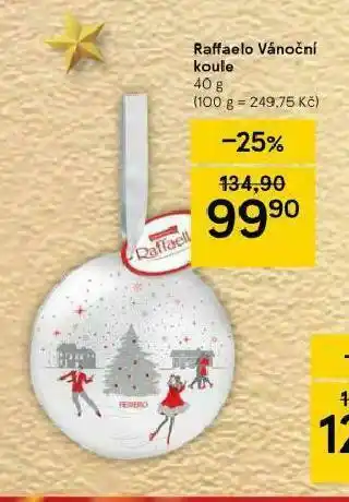 Tesco Raffaello vánoční koule nabídka