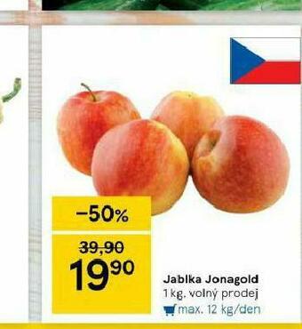 Tesco Jablka jonagold nabídka