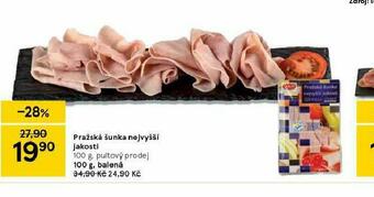 Tesco Pražská šunka nejvyšší jakosti nabídka