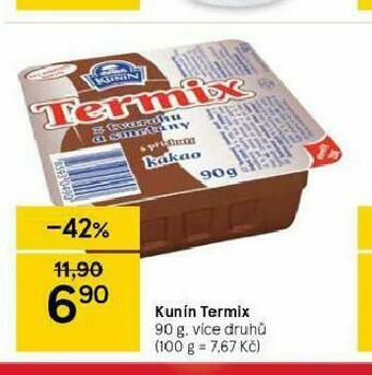 Tesco Kunín termix nabídka