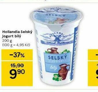 Tesco Hollandia selský jogurt bílý nabídka