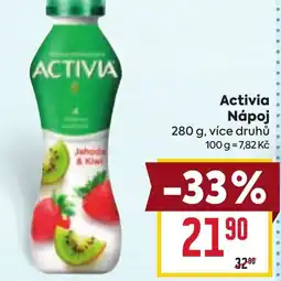 Billa Activia Nápoj nabídka