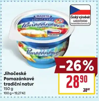 Billa Jihočeské Pomazánkové tradiční natur nabídka