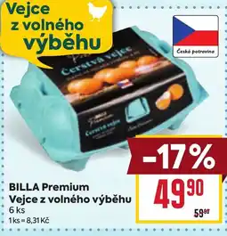 Billa BILLA Premium Vejce z volného výběhu nabídka