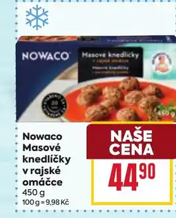 Billa Nowaco Masové knedlíčky v rajské omáčce nabídka