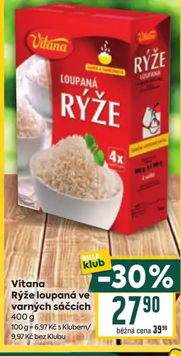 Billa Vitana Rýže loupaná ve varných sáčcích nabídka
