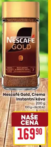 Billa Nescafé Gold, Crema Instantní káva nabídka
