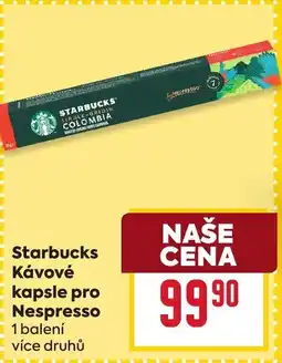 Billa Starbucks Κάνονέ kapsle pro Nespresso nabídka
