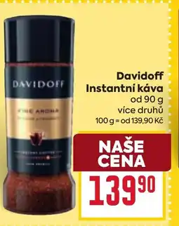 Billa Davidoff Instantní káva nabídka