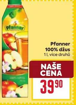 Billa Pfanner 100% džus nabídka