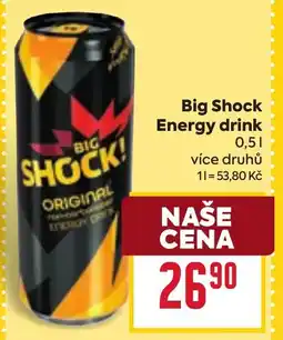 Billa Big Shock Energy drink nabídka