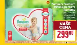 Billa Pampers Premium Dětské plenkové kalhotky nabídka