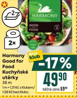 Billa Harmony Good for Food Kuchyňské utěrky nabídka