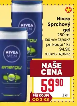 Billa Nivea Sprchový gel nabídka