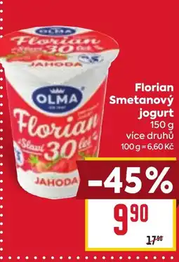Billa Florian Smetanový jogurt nabídka