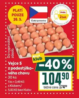 Billa Vejce S z podestýlko- vého chovu nabídka