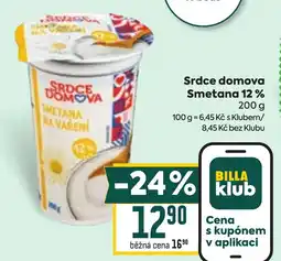 Billa Srdce domova Smetana 12% nabídka