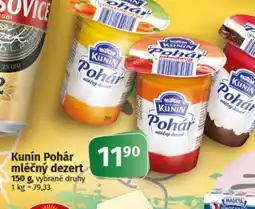 COOP TIP Kunin Pohár mléčný dezert nabídka