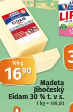 COOP TIP Madeta Jihočeský Eidam 30% t. v s. nabídka