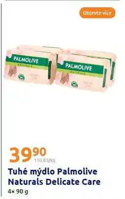 Action Tuhé mýdlo Palmolive Naturals Delicate Care nabídka