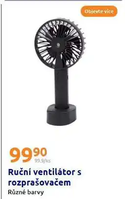 Action Ruční ventilátor s rozprašovačem nabídka