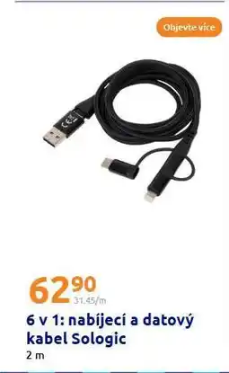Action 6 v 1: nabíjecí a datový kabel Sologic nabídka