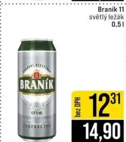 Jip Branik 11 světlý ležák 0,5 l nabídka
