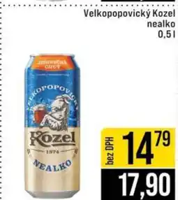 Jip Velkopopovický Kozel nealko nabídka