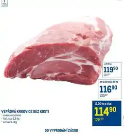 Makro Vepřová krkovice bez kosti nabídka
