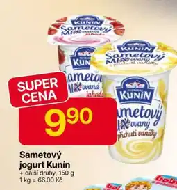 Hruška Sametový jogurt Kunín nabídka
